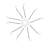 BESPORTBLE Lanyards Stylus Pen Structure 10pcs Black with Spring Nylon and Pvc Material Retractable Straps Always within Reach