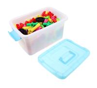 BESPORTBLE Large Air Tubes Building Blocks for Interlocking Construction Easy Grip Educational Kit for Preschool Spatial Imagination and Motor Skill Development Indoor and Outdoor Fun