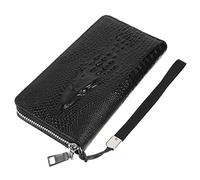 BESPORTBLE Large Capacity Alligator Print Male Wallet Stylish Zipper Handbag with Multiple Card Slots for Gifts Mobile Phones and Gadgets for Everyday Use