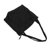 BESPORTBLE Large Capacity Corduroy Tote Bag for Women Casual Shoulder Bag with Sturdy Structure Minimalist Black Canvas for Travel Gym Beach and Everyday Use