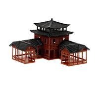 BESPORTBLE Large Chinese Architecture Building Resin Aquarium Castle Decor Classical Asian Pagoda Statue Japanese Shrine Tower Sculpture for Zen Garden Fish Tank Ornament
