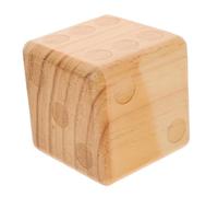 BESPORTBLE Large Natural Wooden Dice Smooth Surface Game Prop for Lawn Garden Outdoor Parties Festivals Family Fun Safe Portable Multi Functional Dice for Indoor Outdoor Use