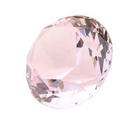 BESPORTBLE Large Pink Acrylic Diamond Gems - 60mm Artificial Crystal Jewels for Wedding Table Decor - Party Confetti and Event Decorations Stunning Fake Diamonds for Glamorous