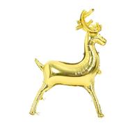 BESPORTBLE Large Standing Reindeer Balloon Aluminum Film Xmas Party Decoration Shiny Elk Foil Balloon for Christmas Events and Festive Indoor Use