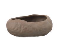 BESPORTBLE Leakproof Ceramic Succulent Planter Simulated Stone Decorative Cactus Pot No Flower Container for Indoor Outdoor Desktop Use