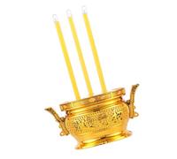 BESPORTBLE LED Electronic Incense Burner Retro Decorative Aromatherapy Adornment for Buddhist Rituals and Multipurpose Spiritual Offering Accessory