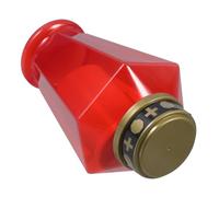 BESPORTBLE Led Flameless Cross Candle Jesus Design Weather Resistant Battery Operated Memorial Light for Graves Gardens Religious Ceremonies and Outdoor Decor