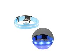BESPORTBLE Led Pet Collar Dog Collar Flashing Lights Safety Circular Night Visibility Modes Easy to Adjust Length