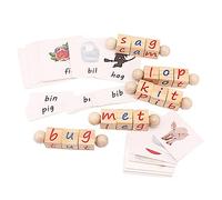 BESPORTBLE Letters Blocks Educational Montessori Alphabet Spelling Puzzle for Creative Learning Plaything for Preschool Boys Easy to Operate