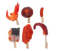BESPORTBLE Lifelike Artificial Bbq Food Skewers Realistic Skewers Simulation Food Model with Chicken Leg Portable Pretend Play for Photography Camping Party Decoration and DIY Craft