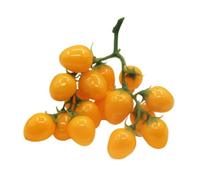 BESPORTBLE Lifelike Artificial Cherry Tomatoes Fake Fruit Decoration Lightweight Reusable Kitchen Prop for Home Party Holiday Stylish Yellow Simulated Miniature