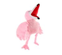 BESPORTBLE Lifelike Plush Flamingo Hand Puppet for Soft Figure for Storytelling Imaginative Role Play Educational Interactive Animal Puppet for Preschool