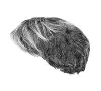 BESPORTBLE Light Grey Grandpa Costume Wig for Halloween Cosplay Comfortable Short Hairpiece for Instant Old Man Transformation Easy to Maintain Hair Wig Headgear for Dress-up and Party