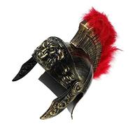 BESPORTBLE Lightweight Plastic Roman Soldier Helmet with Decor Middle Ages Costume Cosplay Headgear for Party and Festival Ancient Hat for Adults