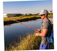 BESPORTBLE Lightweight Portable Carbon Fishing Rod Telescopic Mini Travel Pole with Anti-slip Handle Ergonomic Design for Sea and Freshwater Fishing Random Color