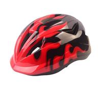 BESPORTBLE Lightweight Red Helmet for Mountain Bicycle Riding with Breathable Pvc Material, Adjustable Safety Helmet on Weekends