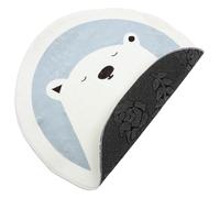 BESPORTBLE Lovely Cartoon Animal Design Round Play Area Rug Soft Carpet for Boys and Non-slip Floor Mat with Cute Cat Stuffed Animals Pattern
