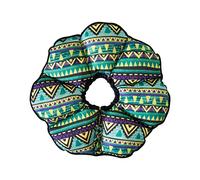 BESPORTBLE Lovely Pet Bite Collar for Dogs Cats Protective Sunflower Design Lightweight Washable Recovery Collar Green Triangle Background