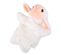 BESPORTBLE Lovely Plush Sheep Hand Puppet Soft Educational Role Play for Interactive Storytelling Prop for Parent Activities and Kindergarten Teaching Gift