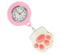 BESPORTBLE Luminous Clip-on Nurse Pocket Watch Hanging Watch for Doctors Portable Cat Paw Design Healthcare Professional Use Assorted Style