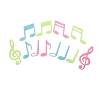 BESPORTBLE Luminous Music Note Wall Decals Glow Dark Self Adhesive Stickers for Bedroom Living Decoration Removable Vinyl DIY Wall Stickers Creative Home Decor