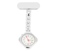 BESPORTBLE Luminous Nursing Chest Watch with Dial for Doctors | Alloy Quartz Build, Lightweight Hanging Style, Silver Finish, Accurate Time Display for Nursing Workers