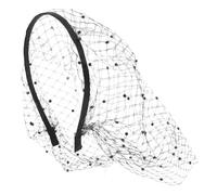 BESPORTBLE Luxury Bridal Headband Tulle Veil Fashion Headpiece for Wedding Bridesmaid Engagement Birthday Party Hairband Netting