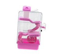 BESPORTBLE Luxury Three Layer Hamster Cage Villa Castle Design Spacious PET House for Small Animals 23x17x45cm Portable and Stylish Chinchilla Habitat