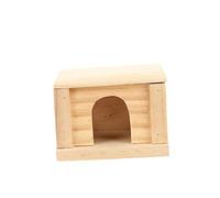 BESPORTBLE Luxury Wooden Hamster Shelter Sturdy Cabin for Your Pet with Removable Roof