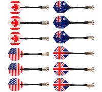 BESPORTBLE Magnetic Safety Darts: Kids Magnetic Darts National Kids Darts Flag Pattern Darts for Game 12 Pcs