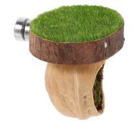 BESPORTBLE Magnetic Walnut Wood Jumping Spider Habitat Hideout with Climbing Platform Natural Gecko Tank Accessory Small Pets Fence for Lizards and Insects Easy Installation Shelter