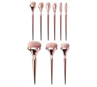 BESPORTBLE Makeup Brush Set for Daily Use and Giving Professional Face Powder and Blush Brushes 9pcs with Wear-resistant Abs Handle and Soft Artificial Fiber Bristles