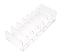 BESPORTBLE Makeup Palettes Organizer with Seven Slots for Eyeshadow and Blush Plates, Slim Ps Material Cosmetic Display Case with Compartment Design, for Dressers and Makeup Tables