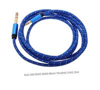 BESPORTBLE Male to Male Audio Cable Blue Lightweight Stereo Patch Cord for Electric Guitar Amp Mixer Mobile Devices with Clear Sound Transmission