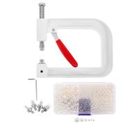 BESPORTBLE Manual Rivet Machine for Pearl Beads Setting with Lightweight Metal and Plastic Construction, Portable Bead Mounting Press Tool for Creative Projects and Jewelry Making Efficiency