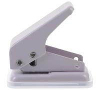 BESPORTBLE Manual Single Hole Puncher for Loose Leaf Paper Ergonomic Compact Design Plastic Metal Construction Portable Office Craft Tool for Scrapbooking DIY Art Projects