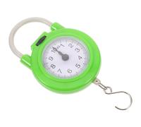 BESPORTBLE Manual Travel Luggage Scale Portable Spring Scale with Hook Small High Precision for Home and Travel in Fluorescent Green
