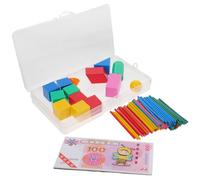 BESPORTBLE Mathematical Counting Sticks for Geometric Solids Educational Manipulatives for Early Math Learning Enhances Hand-eye Coordination and Logical Thinking