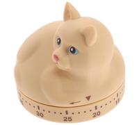 BESPORTBLE Mechanical Kitchen Timer Cute Cartoon Cat Design Household Countdown Reminder for Cooking Baking and Learning Easy One-button Operation Suitable for All Ages Stable Random Color