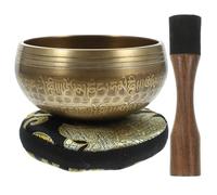 BESPORTBLE Meditation Singing Bowl Set Handcrafted Tibetan Bowl with Stick for Yoga and Meditation for Peaceful Mindfulness Practices Beautiful Accent for Any Space