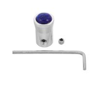 BESPORTBLE Meditation Tuning Fork Holder Silver Base Blue Jade Stones for Sound Healing and Spa Aromatherapy Secure Non-slip Support for Meditation Devices and Accessories