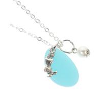 BESPORTBLE Mediterranean Style Ocean Pendant Necklace for Women Beach Charm Jewelry with Creative Craft Pendant Chic Minimalist Decor Accessory for Summer Beach Lovers