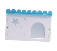 BESPORTBLE Medium Sky Blue Hamster House for Small Pets Durable Play and Sleep Bungalow with Ventilated Design Suitable for Hamsters Mice Hedgehogs Cozy Hideout for Healthy Energetic Rodents