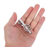 BESPORTBLE Men’S Stainless Steel Tie Clip with Scales of Justice Balance Design, Silver Necktie Fastener for Lawyers and Judges, Wedding, Business, and Formal Events