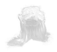 BESPORTBLE Mens Judge Wig White Powdered Wig for Halloween Cosplay Costume Performance Lightweight and Comfortable Synthetic Hair Judge Headdress for Parties and Events