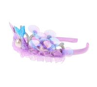 BESPORTBLE Mermaid Crown for Seashell Headband Ocean-themed Princess Tiara Birthday Party Costume Accessories Elegant Design for Dress-up and Photo Shoots
