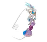 BESPORTBLE Mermaid Headband with Seashell and Fish Tail Accents Ocean Theme Hair Accessory for Women and Beach Weddings Costume Dress Up