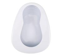 BESPORTBLE Metal Bed Pan for Elderly and Disabled Lightweight Portable Bedridden Patient Urinal Bedpan for Men and Women Safe Stable Fit for Home and Hospital Use