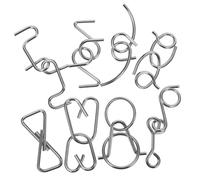 BESPORTBLE Metal Brain Interlock Puzzles for Teaser with Multiple Difficulty Levels Cognitive Development and Problem Solving Mind Game