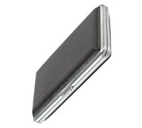 BESPORTBLE Metal Cigarette Case Convenient Cigarette Box Delicate Fashionable Black Aluminum Alloy Storage with High-Strength Buckle Design for Smokers